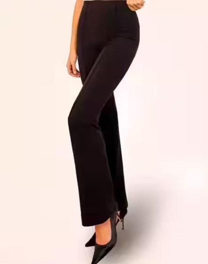 Women's Nontransparent Fabric Classic-Stylish Pant Black