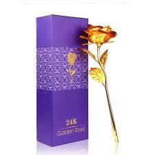 24K Gold Rose Gift Box