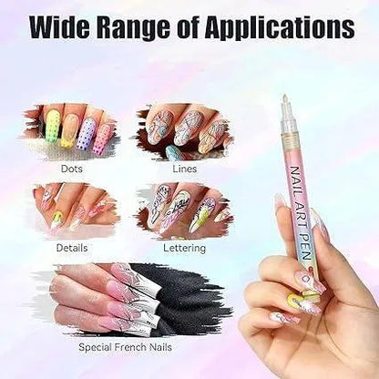 Nail Art Pens Set of 12 Colors